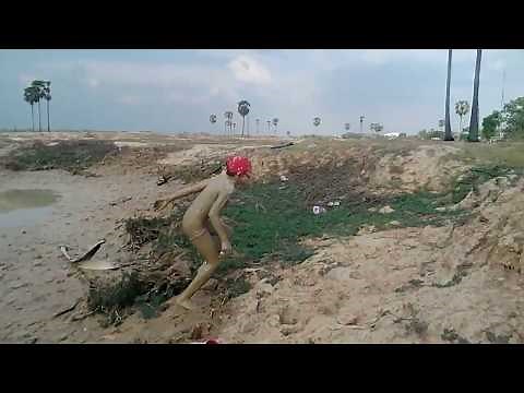 Natural Life Cambodia Boys catch fish for their foods