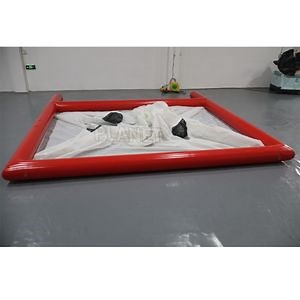 [Hot Item] Portable Square Swimming Pool Inflatable Floating Pool with Safety Net
