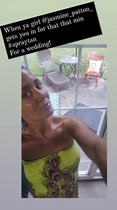 Jasmine Patton gives the most pampering Spraytans here. Sticky feet. Powder. Hidden spray extra coverage. Thanks for squeezing me in. ! Ps, we apologize for having to see us naked, too. | Making Face | Facebook