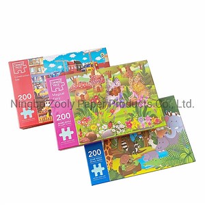 [Hot Item] Custom 200 Pieces Magical Fairy Garden Jigsaw Puzzle Construction Site Jigsaw Puzzle Animal Safari Jigsaw Puzzle Floor Puzzles for Kids Adult