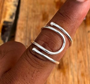 925 Sterling Silver Swan Splint Ring: Dainty Arthritis DIP Joint Support - Etsy UK