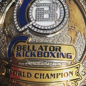 #bellatorkb belt. #beautifulthing #kickboxing | Gabriel Varga