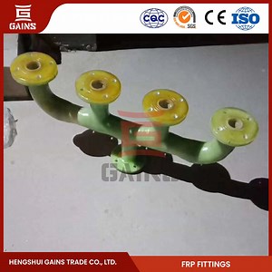 [Hot Item] Gains FRP Fittings Manufacturers Fiberglass Reinforced Pipe Fitting China FRP Flange Tee