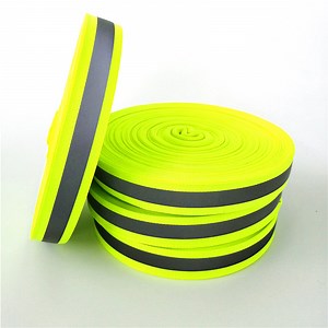 [Hot Item] Outdoor Silver Sew on Reflective Tape for Clothing Safety Fabric Webbing