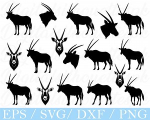 Oryx Svg, Oryx Silhouette, Dxf, Png - Etsy Canada