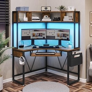 Triangle Corner Desk Small Computer Desk Storage Shelves - Bed Bath & Beyond - 39166760