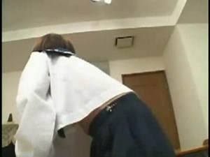 Japanese girl Gets Spanked For Wetting Her White Knickers