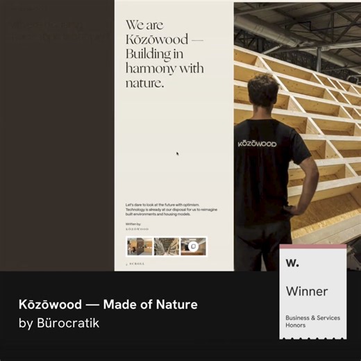 1.5K views · 29 reactions | Presenting the latest winners of Awwwards Honors in the following categories: ❖ No-code Flow Party ❖ E-commerce: Mason Garments ❖ Portfolio: RossMason® ❖ Typography: Casa di Solare ❖ Product: Trunk ❖ Business & Services: Kōzōwood | awwwards | Facebook