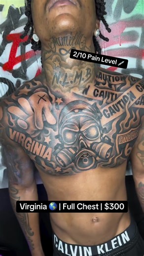 Full Chest Tattoo Ideas for $300