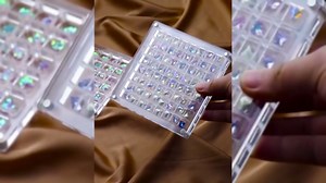 Acrylic Magnetic Seashell Display Box, Advantageouse Acrylic Magnetic Seashell Display Box, Seashell Storage Box, Clear Acrylic Diamond Gemstone Beads Storage Display Organizer Box (Square)