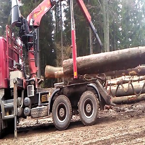 7K views · 37 reactions | Scania 6x6 wheel loader stacking wood BV | Advanced Machine Tech | Facebook