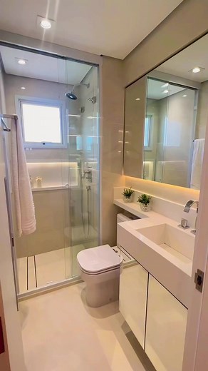 Small Bathroom Design. #bathroomdesign #smallbathroomdesign #bathroomrenovation #bathroomdecor #interiors #interiordesign #viralreels #viralvideo #viralreelsfb #noidacity #Gaurcity #MahagunMyWoods #MahagunMantra #cococounty #acedivino | Royal Home Decor