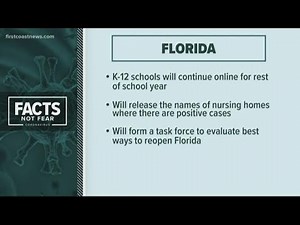 Florida K-12 schools to continue virtual learning; Governor releases names of nursing homes with COV