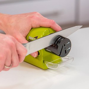 MOTORIZED KNIFE SHARPENER COST: N5500 FREE DELIVERY (Payment on delivery Available Nationwide) The Swifty Sharp Electric Knife sharpener redefines the concept of Kitchen life as it brings your blunt knives back to life in no time. This is a must have product. It's affordable, portable and long lasting. TO ORDER: Send your Name, Phone Number and Address to 07017677274 (Via SMS or Whatsapp) | Grand Deals NG