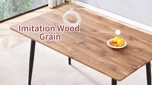 Extendable Dining Room Table Set for 6, 59"-75" Wooden Expandable Kitchen Table with Upholstered Chairs, Farmhouse Rectangular Dining Table Set, Space-Saving Dining Table and Chairs for Apartment