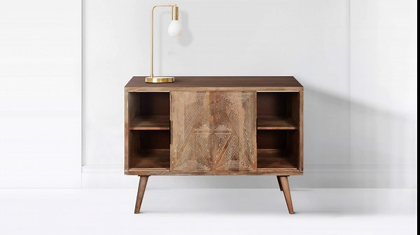 Benjara Accent Bench with Tufted Velvet Seat and Mirrored Legs, Purple