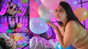 Helium balloons and bubblegum turns me on - Bunny Looner | Clips4sale