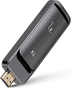 AIMIBO Wireless HDMI Transmitter, Foldable Antenna, 1080P@60Hz, Support 8 Transmitters