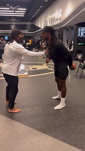 The Raiders Locker room is alive and well with Davante Adams 🏴‍☠️ -Jax | The Raiders Silver & Black