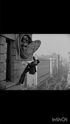Harold Lloyd Hangs from the Clock | Safety Last! (1923) Silent Film Classic