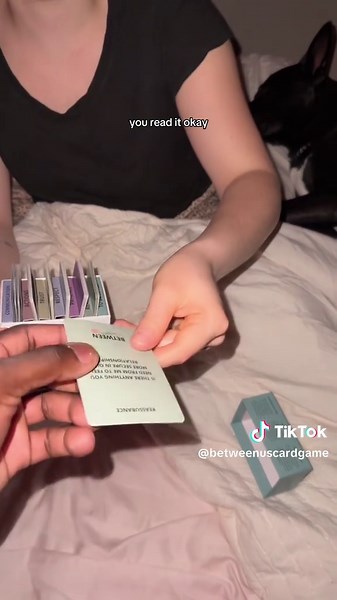 Between us card game on TikTok