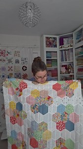 34K views · 954 reactions | Finishing up a couple of longstanding WIPs #quilttips #scrappypatchwork #howtoquilt #hexagonquilt #quiltbinding | Stitch With Rachel | Facebook