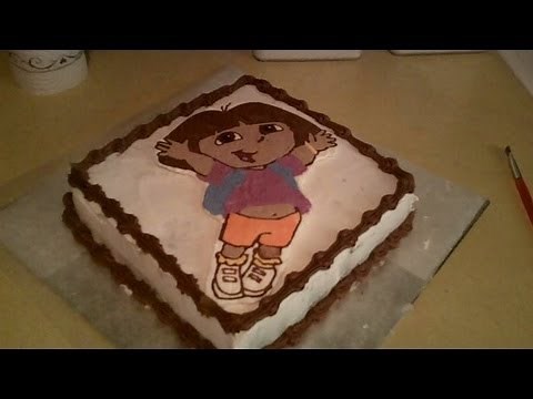 How to Make Dora the Explorer Birthday Cake