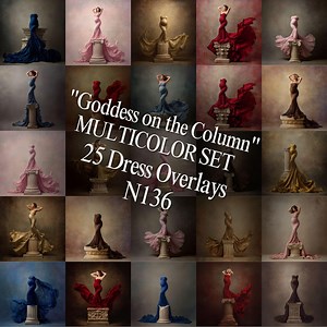 Roman Column Podium & Dress Background, Digital Dress Overlays, Maternity Gown Backdrop, Pregnancy Fine Art, Flying Fabric, Leafs - Etsy