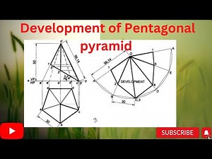 Development of Pentagonal pyramid cut as shown in figure