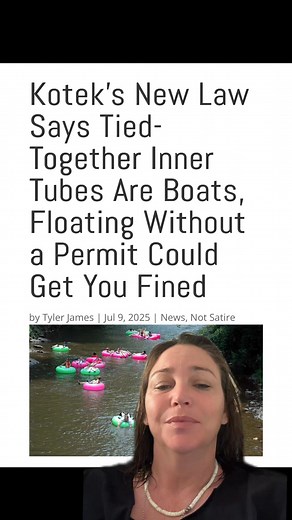 Oregon imposes a new law fining people for floating on ANYTHING besides a single inner tube, and that includes two inner tubes tied together will count as a “boat” … #ridiculous #taxationwithoutrepresentation #Oregon #newlaw #innertube #boating #tickets #taxationistheft #kotexsucks | Kari Goodheart