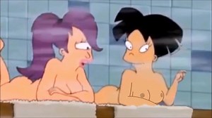 Futurama - Amy Wong Flashing Her Tits in the Sauna
