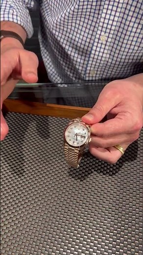 Rolex President Day Date Everose Gold MOP Dial Mens Watch 128235 Review | SwissWatchExpo