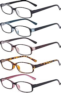 Eyekepper 5 Pack Small Reading Glasses for Women Reading Fashion Readers +1.75