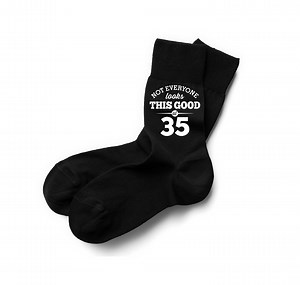 35th Birthday Birthday Socks Vintage Socks 35th Birthday Gift 35th Birthday Idea 35 Years Old 35 Birthday Gift Size UK 6 to 11 - USA 7 to 12 - Etsy UK