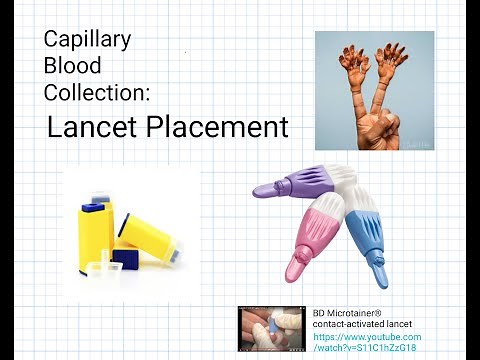 Capillary Blood Collection: Lancet Placement for Finger Poke