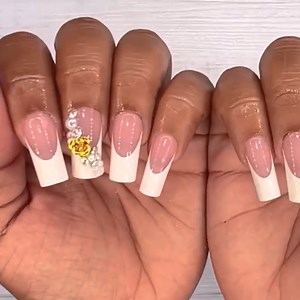 French nail design at home! | MetDaan Nails