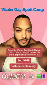 Join Dillon at Winter Gay Spirit Camp Feb 16-19! Learn more at eastonmountain.org/wintergay | Easton Mountain