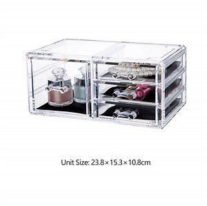 [Hot Item] Clear Plastic Makeup Organizer with Drawers