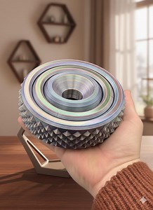 XXL Fidget Spinner STL Datei - Geometrischer Trippy Desk Toy - 3D Druck Vorlage - Haptisches Sensory Toy - Digitaler Download für Maker - Etsy.de