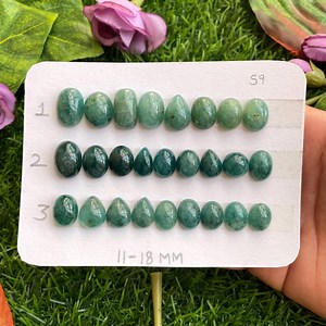 Natural Grandidierite Cabochon: Madagascar Gemstone Strips (11-18MM) - Etsy