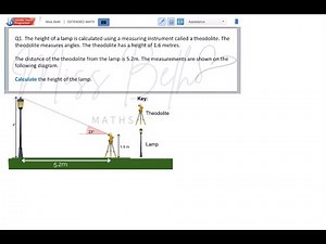 IB MYP E-Assessment | Right-Angled Trigonometry Practice – Question 1