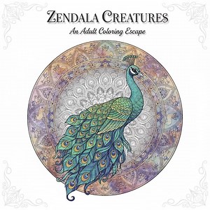 Animal Mandala Coloring Pages: 70 Zendala Creatures for Adults (printable PDF) - Etsy