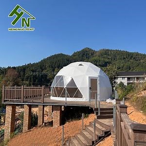 [Hot Item] 6m 7m 8m Luxury PVC Geodesic Glamping House Prefab Outdoor Geo Dome Tent