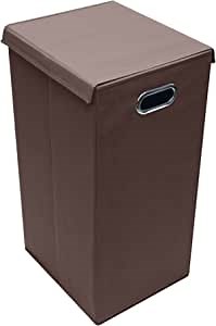 Laundry Hamper Sorter with Lid Closure – Foldable Hamper, Detachable Lid, and Portable Built-In Handles for Easy Transport – Single