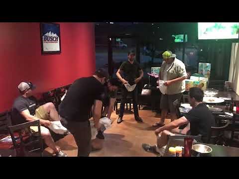 Men putting on diapers?