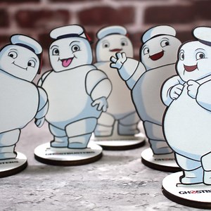 Ghostbusters Mini-puft Wooden Figures Set of 5 | Handcrafted Marshmallow Guys | Ghostbusters Party Decor | Collectible Movie Memorabilia - Etsy
