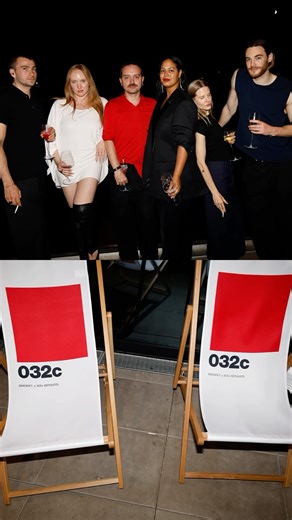 The 032c Mina Residency 🍝 While corporate fashion brands continue to take over beach clubs across the Mediterranean, we’re staying close to the Spree, with friends. The 032c RESIDENCY at @mina_restberlin is a hospitality program designed by 032c for the duration of this summer. It includes an exclusive #032c menu, custom-designed tableware and decoration, and special events at the restaurant. Come by, try the truffle burger. | 032c