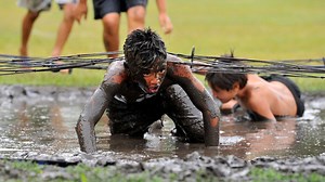 It was a case of mud, glorious mud to mark the end of year at Te Wharau School on Thursday, with about 500 children taking part in a mud run. | The Gisborne Herald