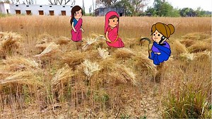 2.8K views · 186 reactions | ललका दखिनहा पहुँची बड़की जीजी कय सरसो काटय | DN Chaudhary Cartoon | Facebook