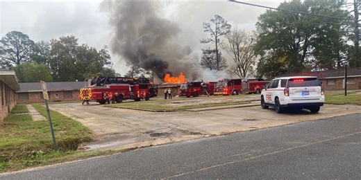 Monroe Fire Department responds to structure fire on Lowery St.